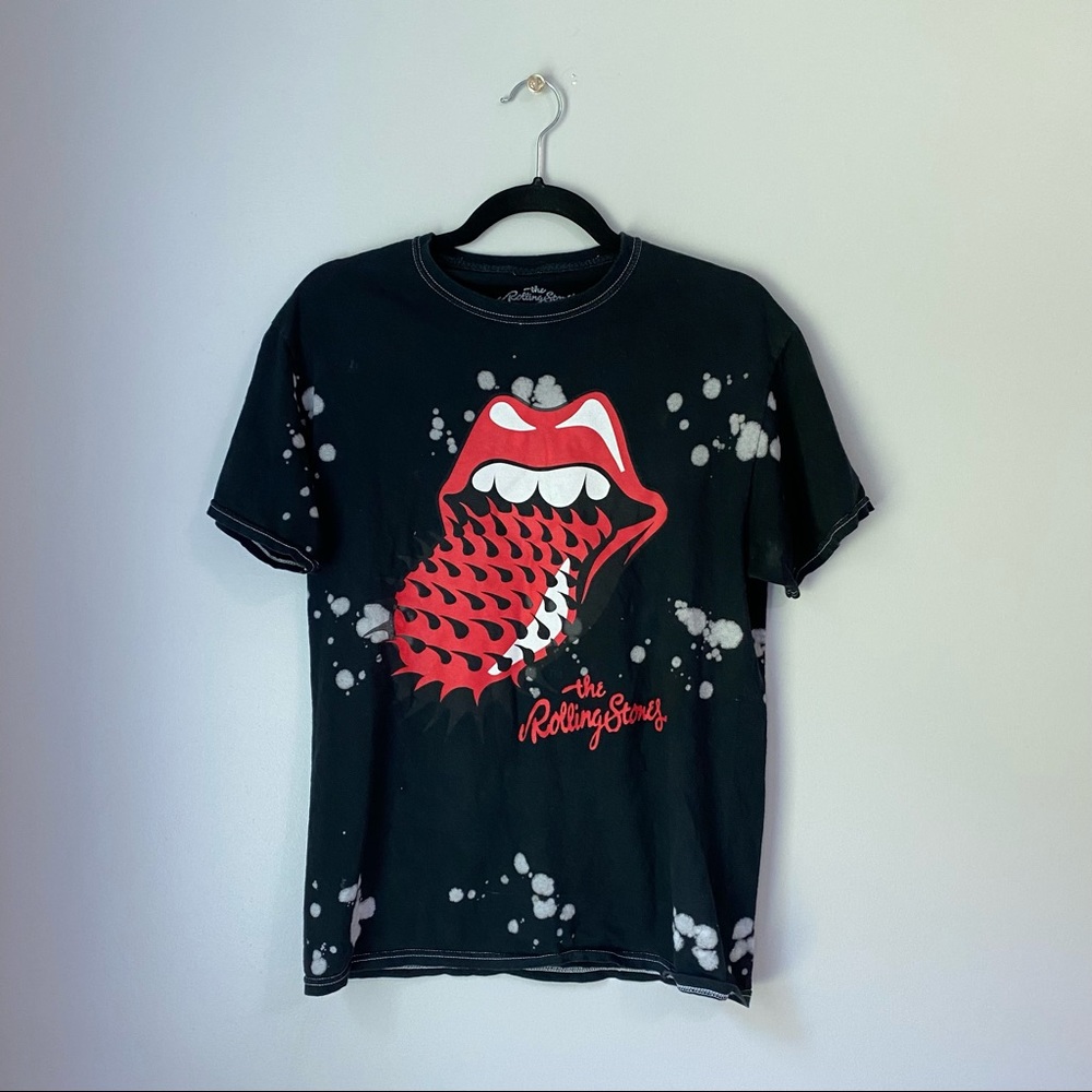 The Rolling Stones Bleached Official Band Tee Sz M